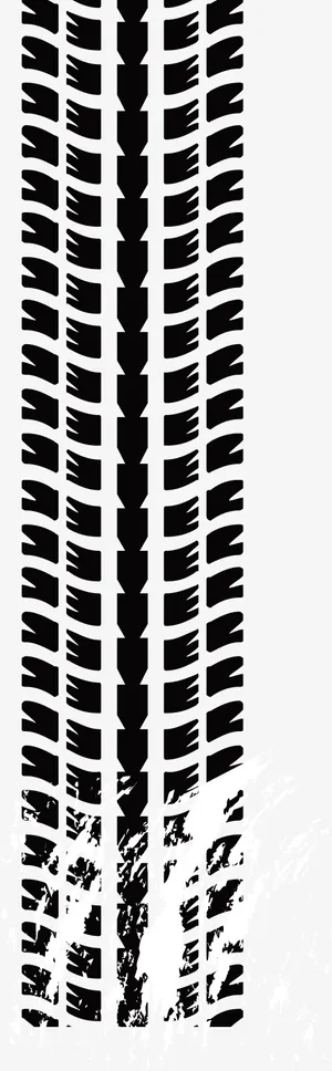 黑色矢量轮胎轨迹图形免抠