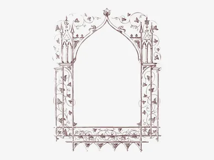 镜面书画边框免抠