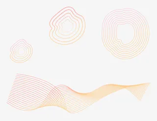 各式渐变线条装饰免抠