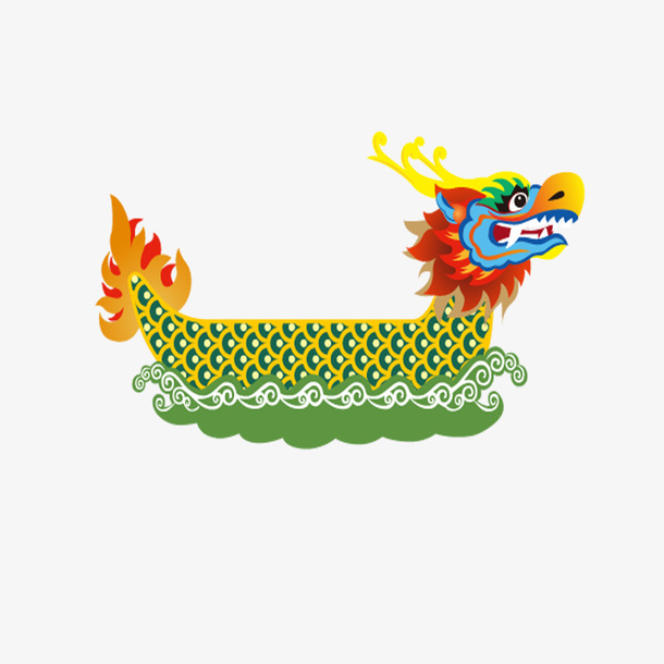 卡通创意端午习俗装饰图案免抠