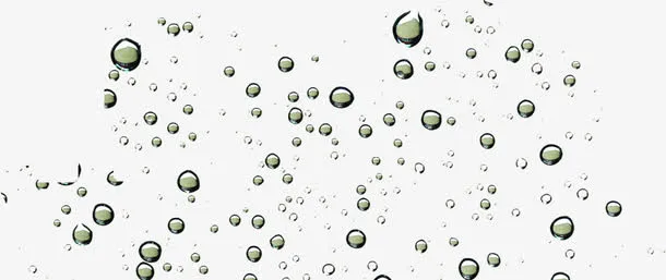 创意合成分散的水分子水珠免抠