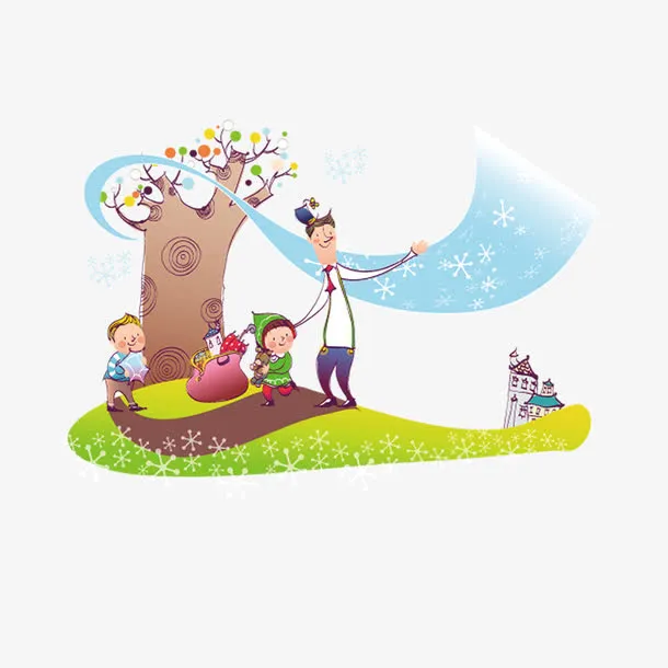 卡通树免抠