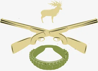 猎枪公鹿子弹矢量免抠