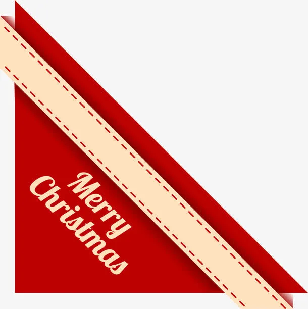 圣诞边角小装饰免抠