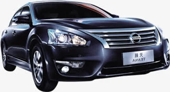 高清摄影黑色汽车东风日产免抠