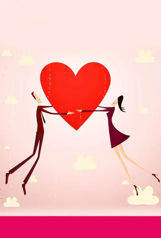 七夕情人节促销海报展板背景素材高清