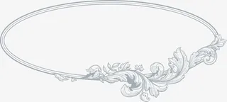 黑色藤蔓框架免抠