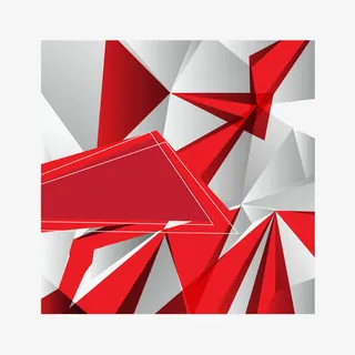 红色时尚立体背景矢量素材