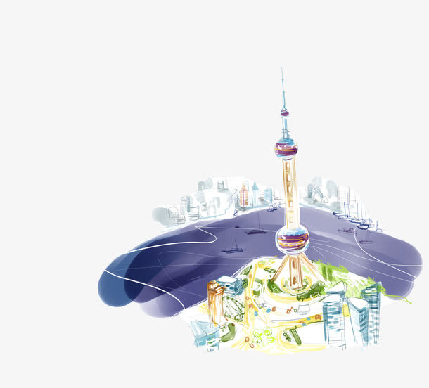 上海东方明珠免抠