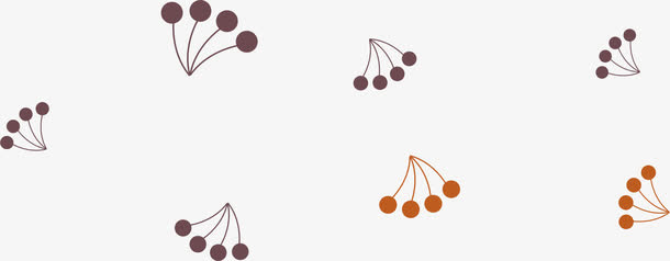 抽象樱桃漂浮免抠