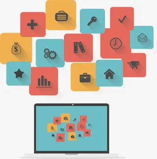 方块图标汇报免费素材免抠