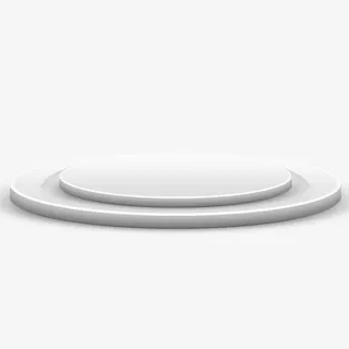 白色椭圆形产品立体展示舞台免抠手绘/卡通卡通元素