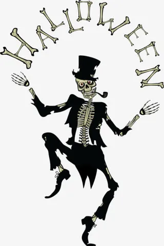 烟斗骷髅人免抠