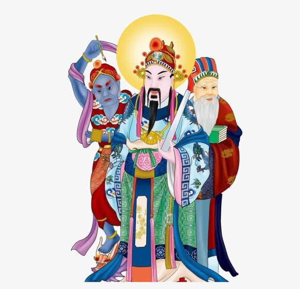 三个神明免抠