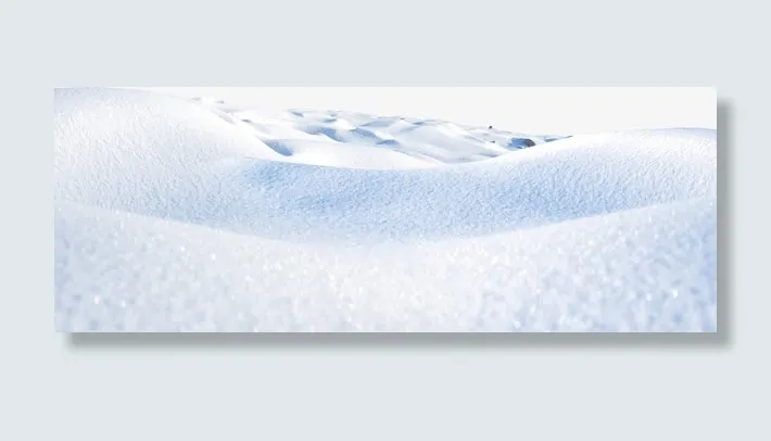 冬日场景无人雪地免抠