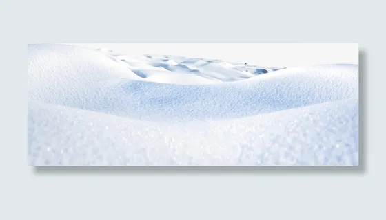 冬日场景无人雪地免抠