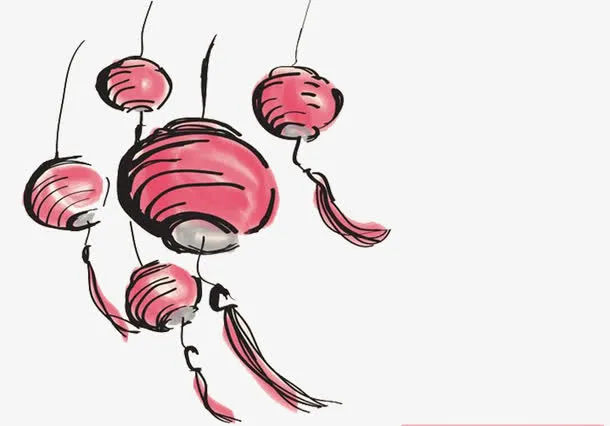 中国古风风格灯笼免抠