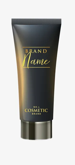 黑色软管护肤品免抠