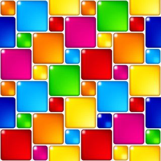 炫彩正方形免抠