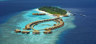 风景蓝色海岛背景高清