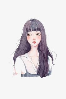 清新手绘女气质淑女头像插图免抠