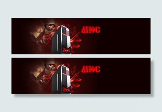 主机科技背景banner设计