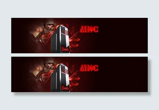 主机科技背景banner设计