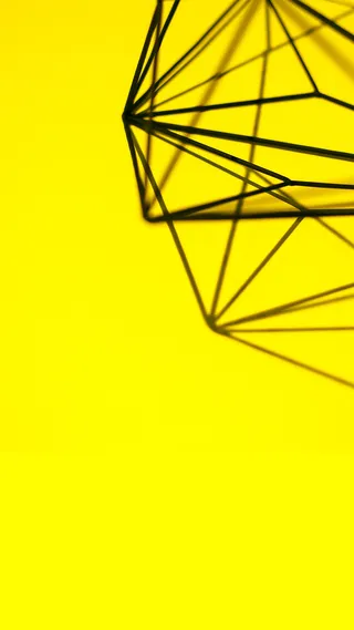 黄色创意几何图形H5背景高清
