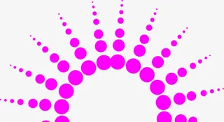 粉色圆点招聘广告免抠