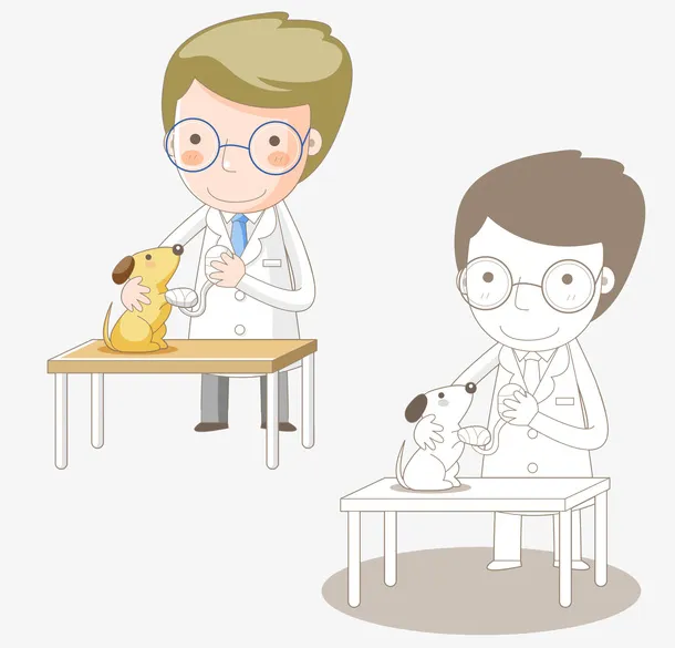 手绘男孩免抠