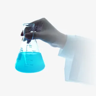 研究人员的手和烧杯素材免抠