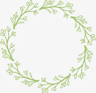 花环花边手绘边框免抠装饰边框元素