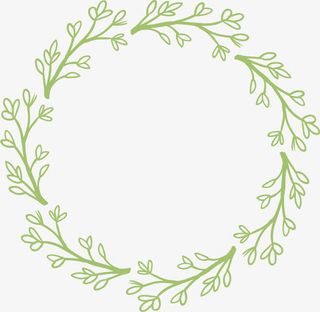 花环花边手绘边框免抠装饰边框元素