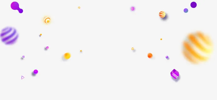 不规则大小天猫活动圆形免抠