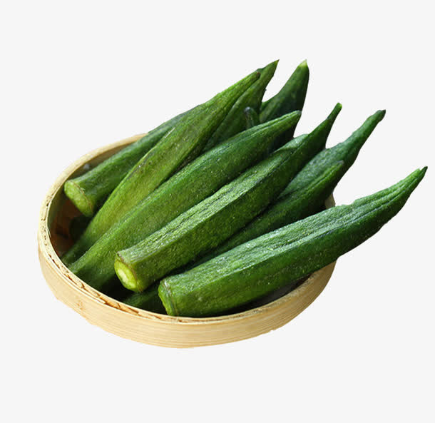 产品实物秋葵干免抠