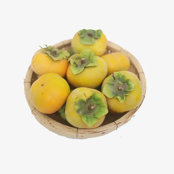 一筐柿子免抠