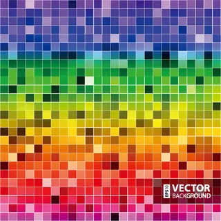 彩色渐变晶格背景