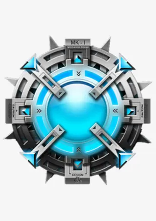 金属蓝色科技免抠