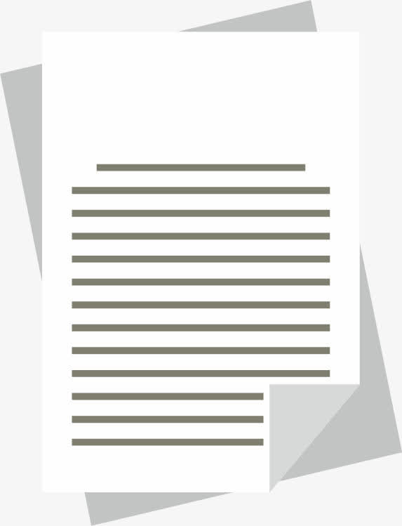 手绘白色纸张免抠