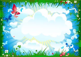 手绘彩绘卡通漫画效果背景