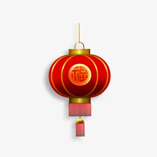 春节红色灯笼素材免抠