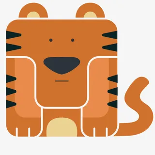 矢量老虎动物免抠