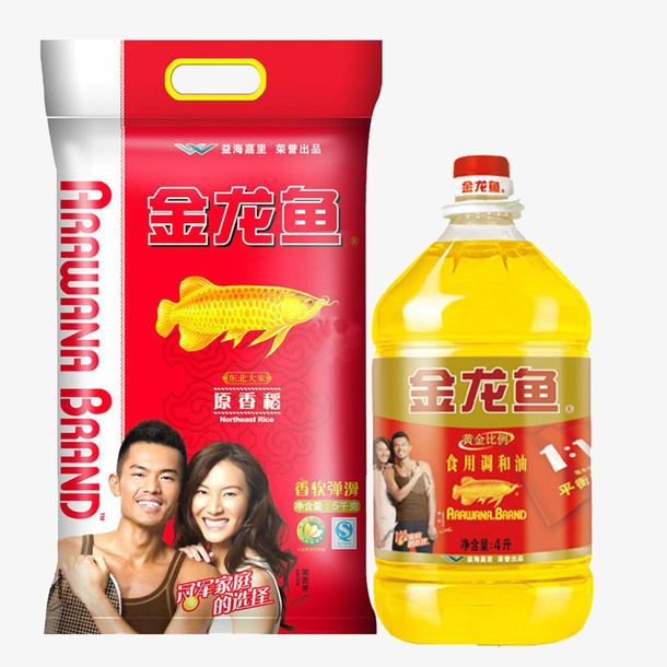 金龙鱼调和油加大米免抠