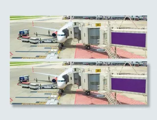 停靠在飞机场的客机高清图片高清