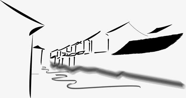 水墨江南免抠