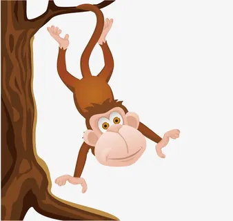 猴子爬树免抠PNG免抠