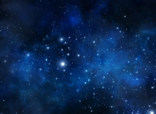 深蓝色宇宙星空免抠