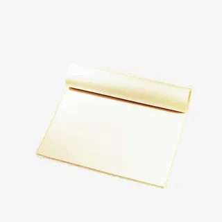 米白色纸张卷轴海报免抠