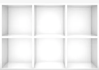 白色正方形卡通效果边框免抠