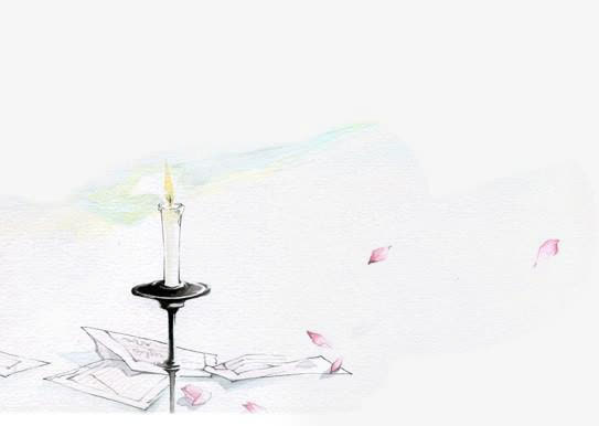 中国古风水彩插画素材免抠